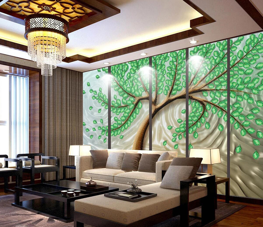 3D Leaf Tree WC449 Wall Murals