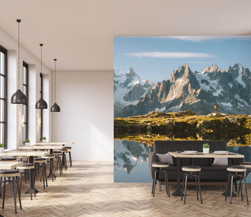 3D Mountain Lake 1010 Wall Murals