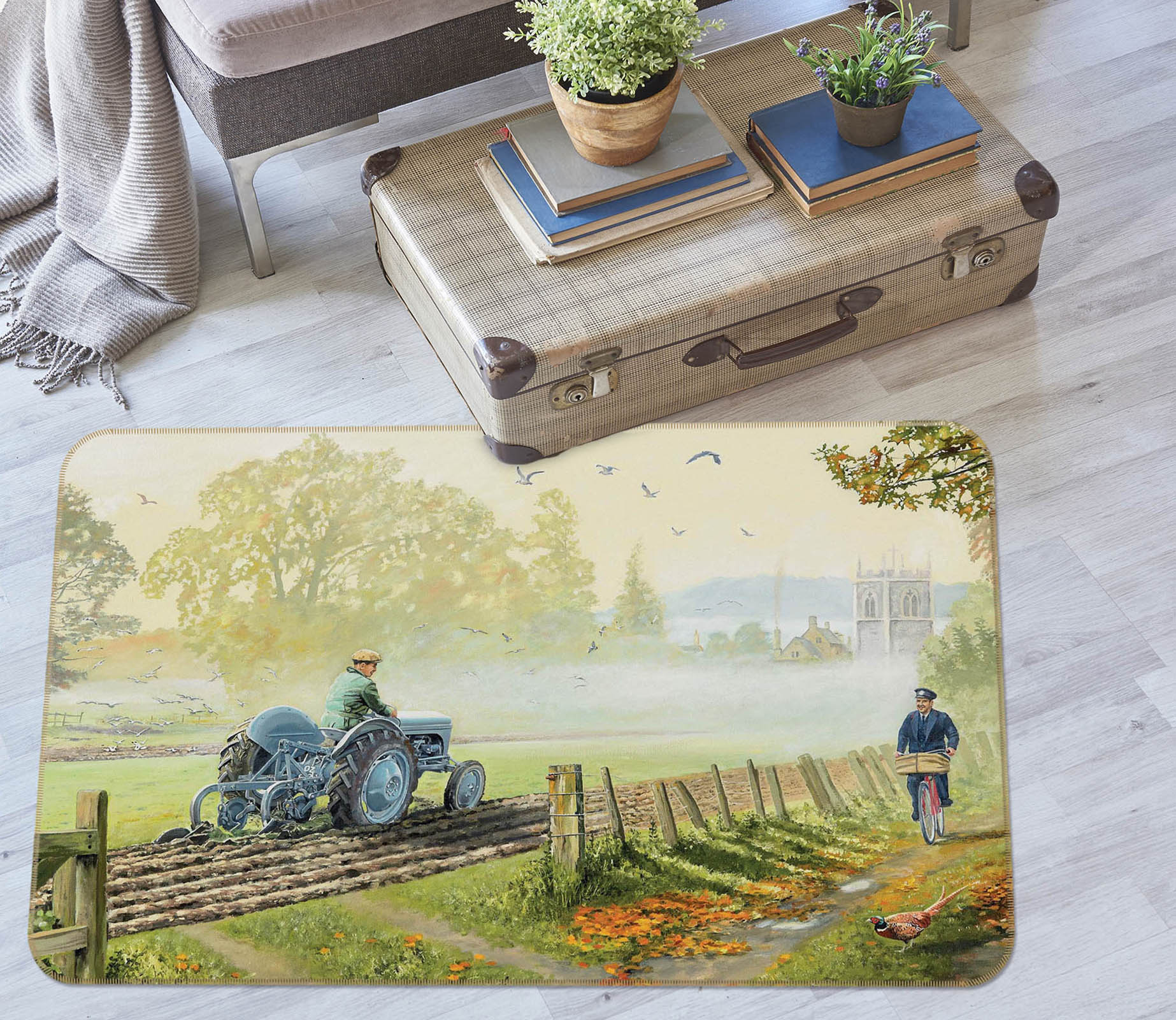 3D Early Birds 1073 Trevor Mitchell Rug Non Slip Rug Mat