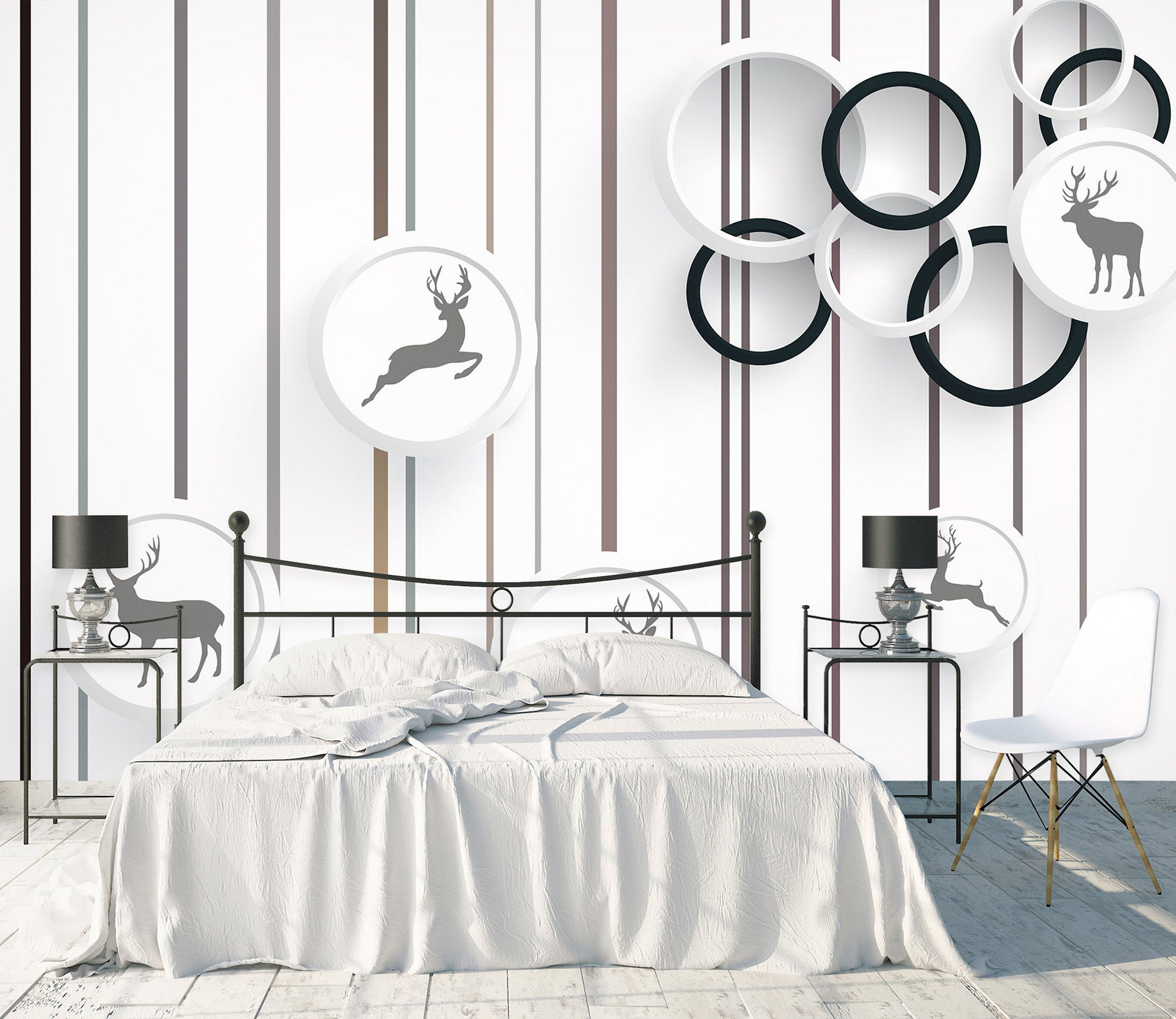 3D Simple Circle 1456 Wall Murals