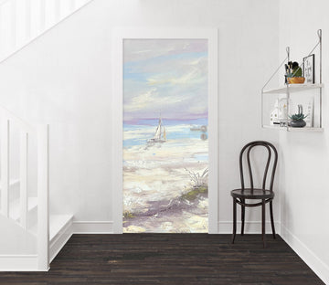 3D White Spray 3066 Skromova Marina Door Mural