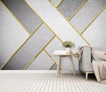 3D Golden Lines WC22 Wall Murals Wallpaper AJ Wallpaper 2 