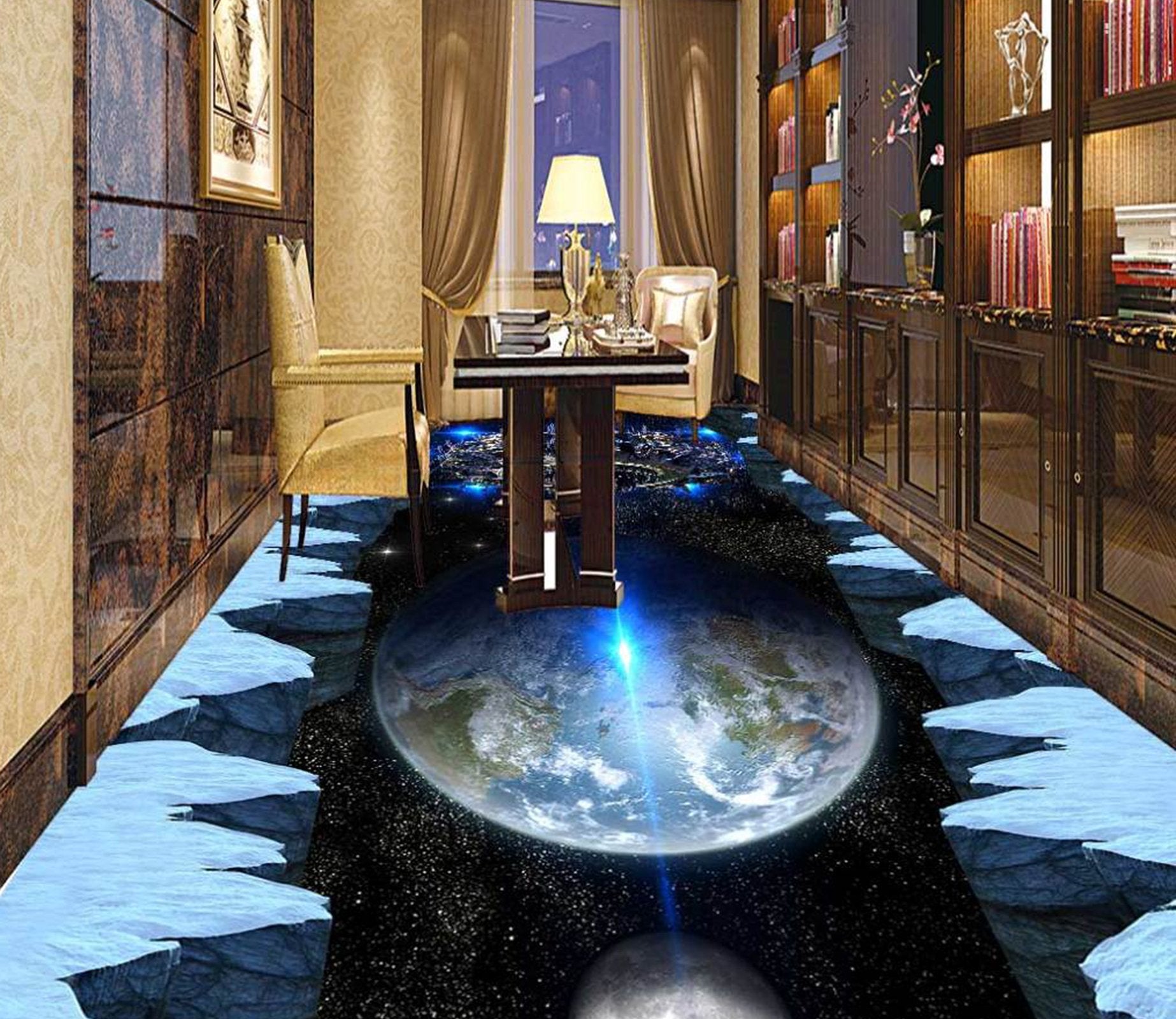 3D Earth WG167 Floor Mural Wallpaper AJ Wallpaper 2 