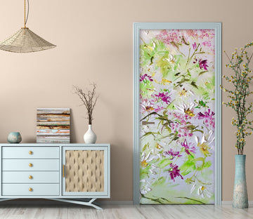 3D Cute Flowers 842 Skromova Marina Door Mural