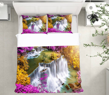 3D Waterfall 67088 Bed Pillowcases Quilt