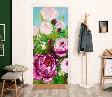 3D Purple Bud 3105 Skromova Marina Door Mural