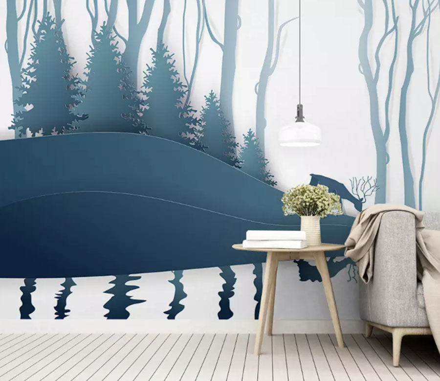 3D Lovely Forest 2164 Wall Murals