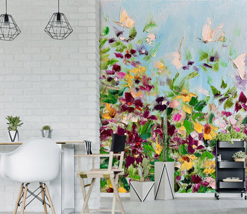 3D Butterfly Garden 301 Skromova Marina Wall Mural Wall Murals