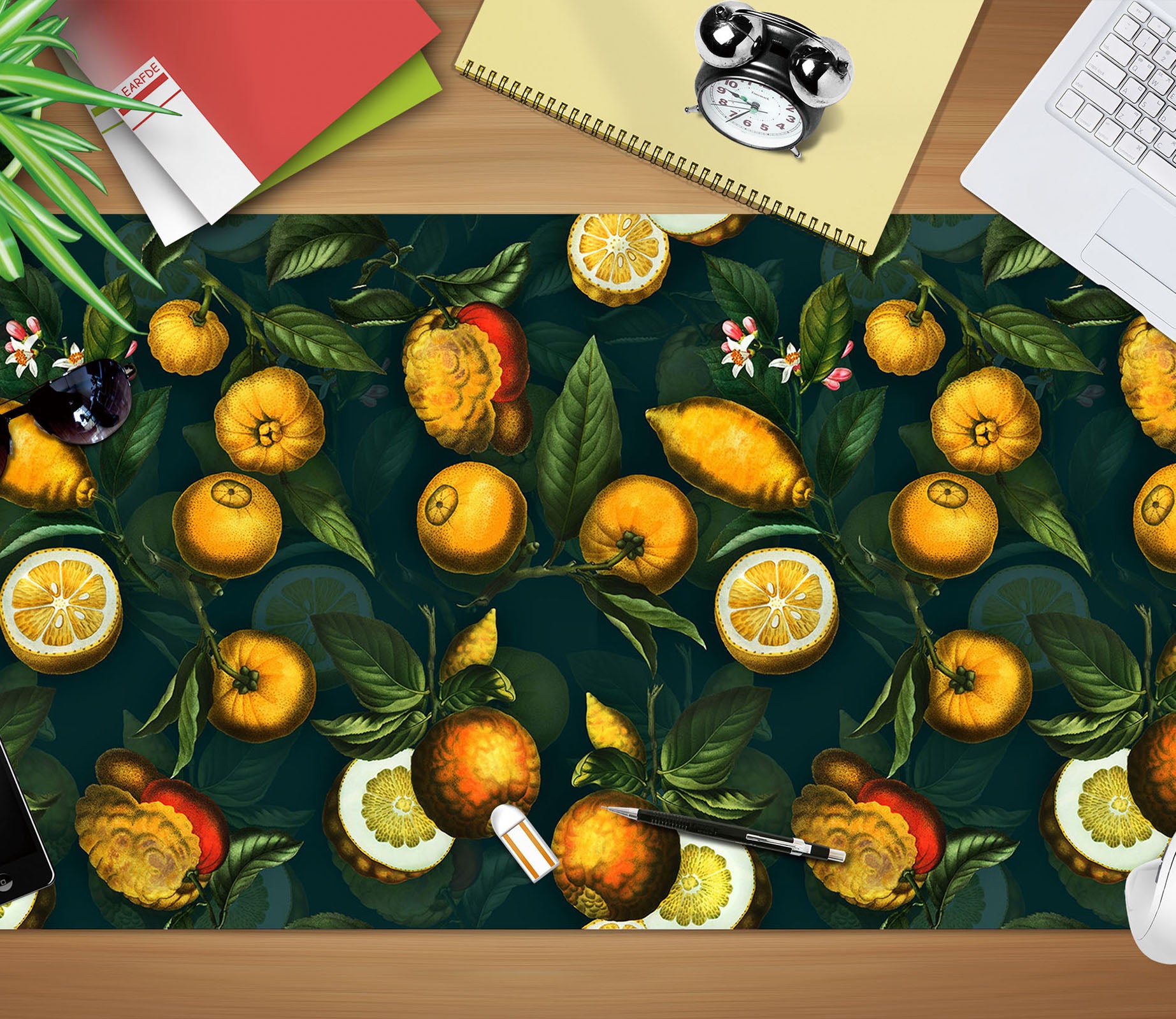 3D Fruit Branches Pattern 120192 Uta Naumann Desk Mat