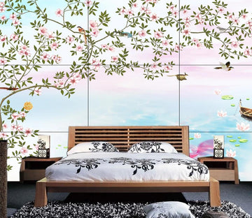 3D Goldfish Ship WC399 Wall Murals