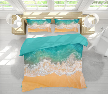 3D Seaside 67094 Bed Pillowcases Quilt