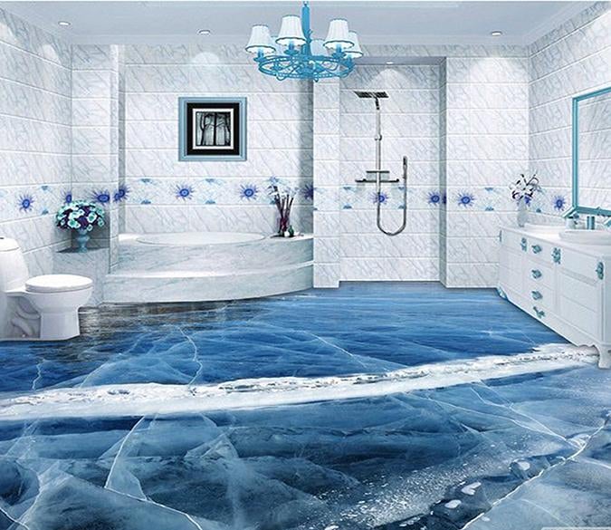 3D Seawater WG016 Floor Mural Wallpaper AJ Wallpaper 2 