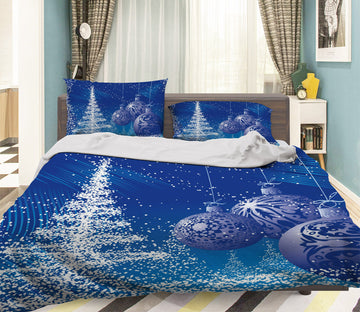 3D Snow Tree Ball 31118 Christmas Quilt Duvet Cover Xmas Bed Pillowcases