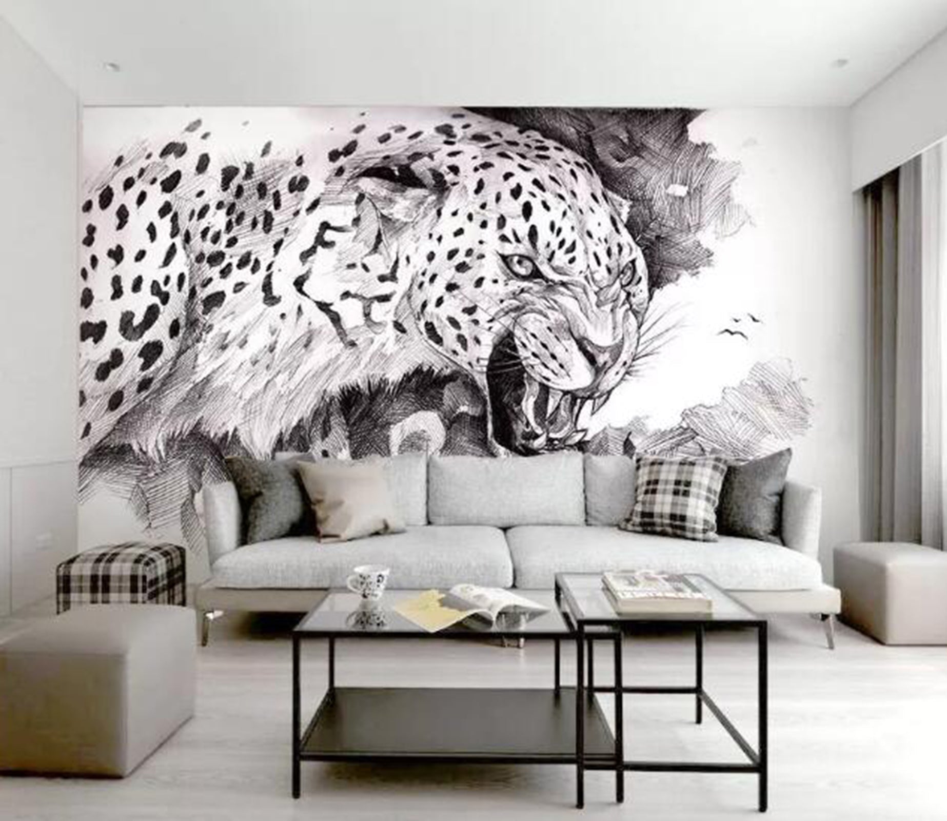 3D Cheetah WG50 Wall Murals Wallpaper AJ Wallpaper 2 