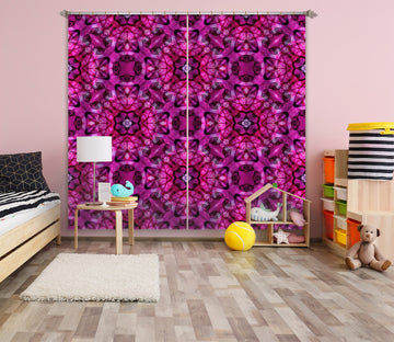 3D Purple Pattern 038 Shandra Smith Curtain Curtains Drapes