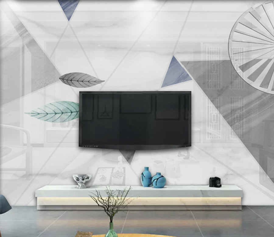 3D Leaf Geometry WG321 Wall Murals