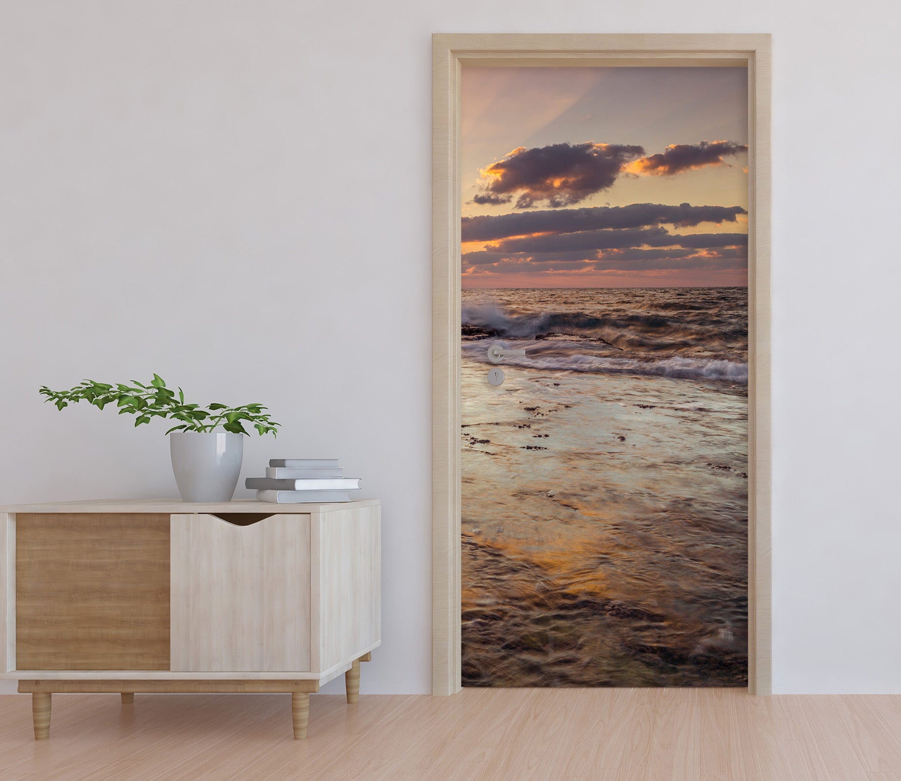 3D Sky Seaside 106139 Assaf Frank Door Mural