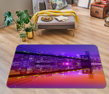 3D City Lights 1066 Marco Carmassi Rug Non Slip Rug Mat