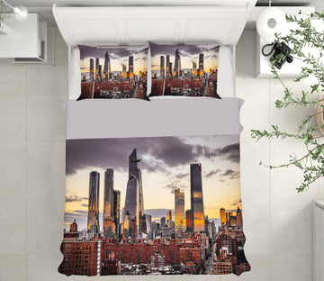 3D Building 67095 Bed Pillowcases Quilt