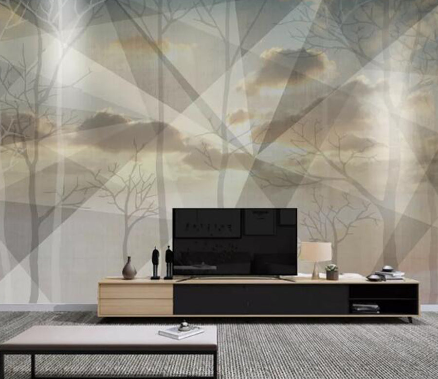 3D Cloud Tree WC1767 Wall Murals