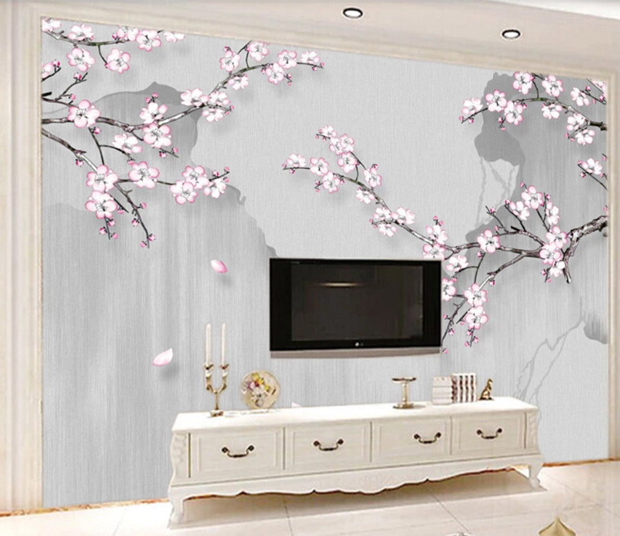 3D Plum Blossom WC1109 Wall Murals