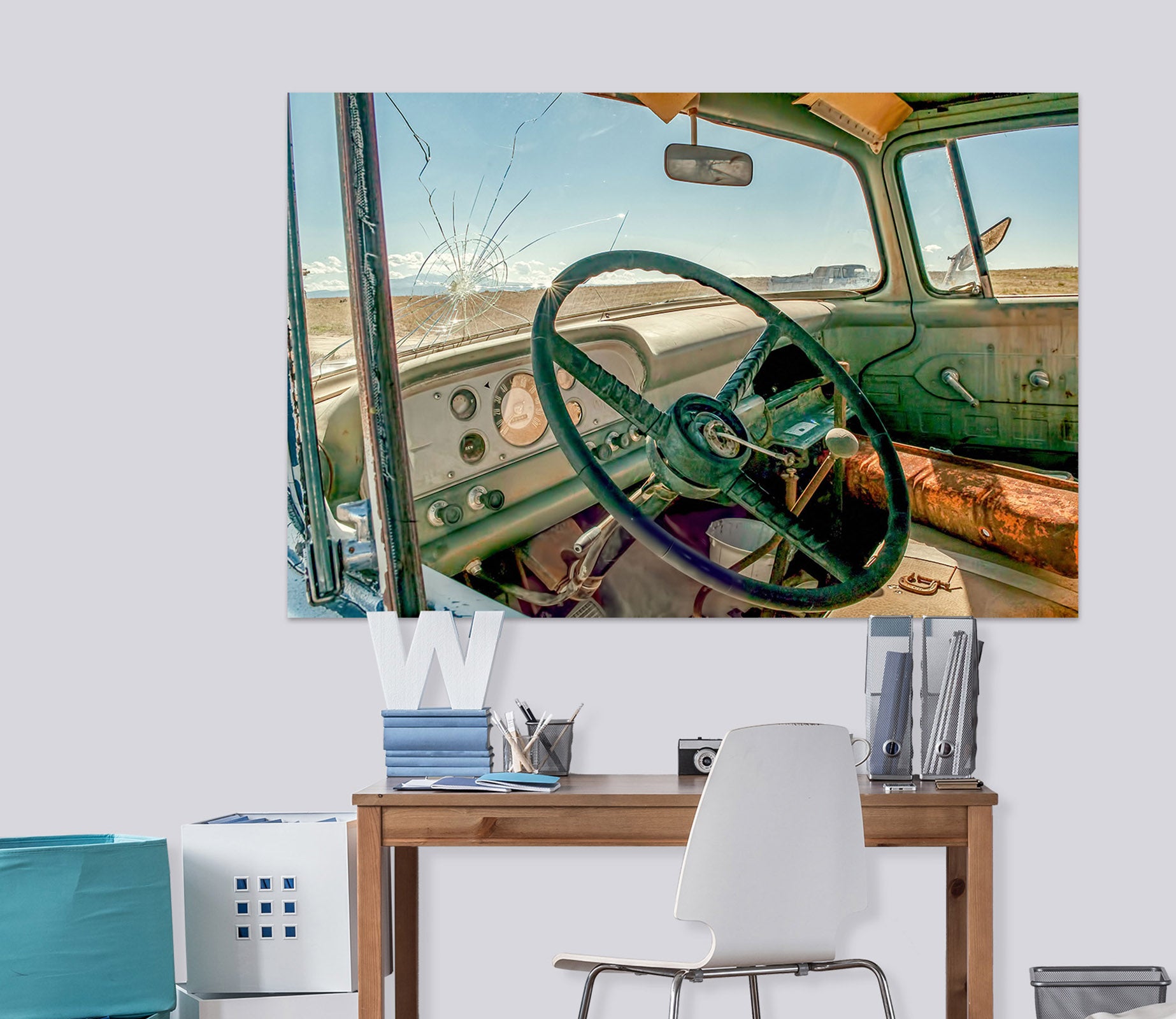 3D Steering Wheel 4008 Beth Sheridan Wall Sticker