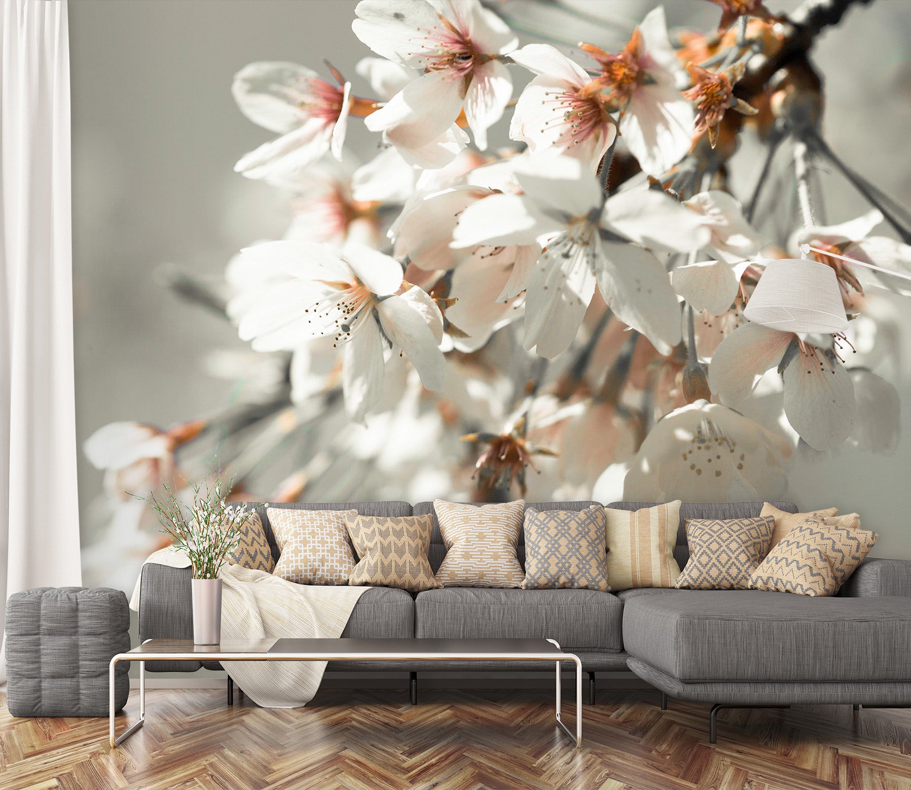 3D Blooming Flower 1408 Assaf Frank Wall Mural Wall Murals