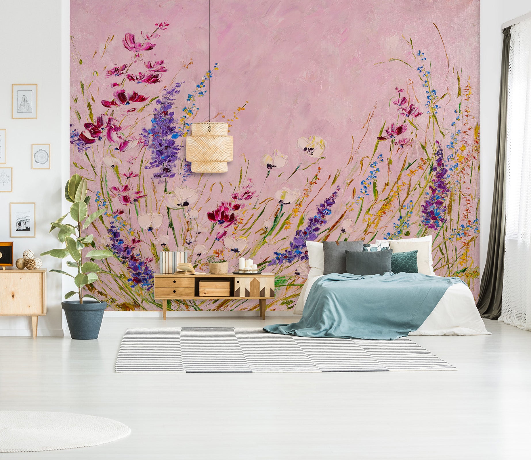 3D Lavender Flower 227 Skromova Marina Wall Mural Wall Murals