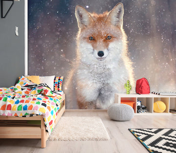 3D Cute Fox 102 Wall Murals