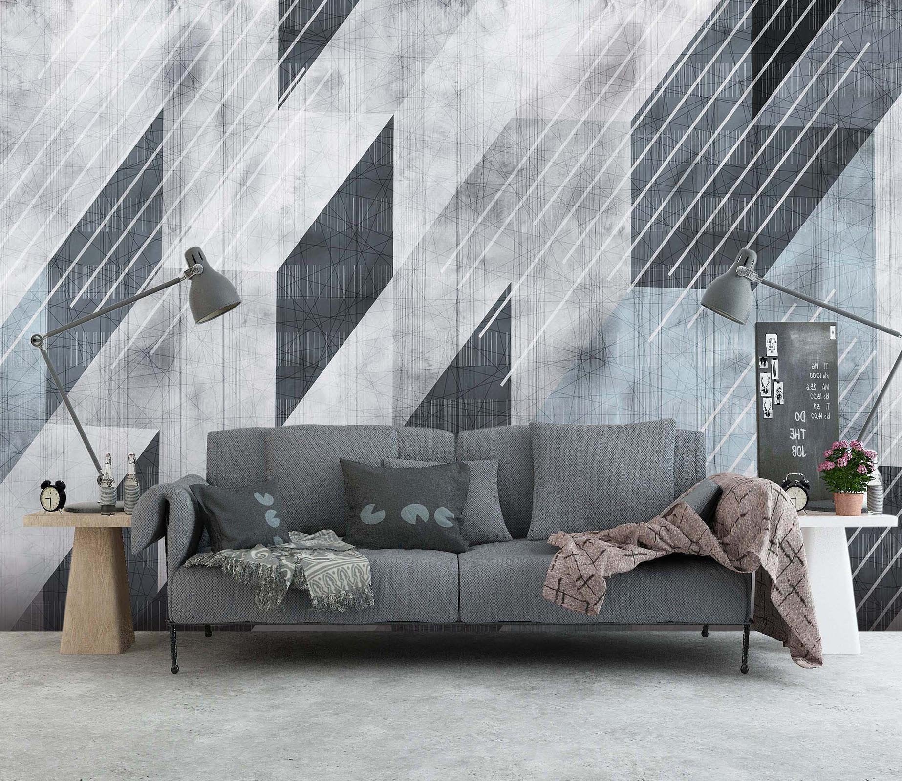 3D Black Graphic 044 Wall Murals Wallpaper AJ Wallpaper 2 