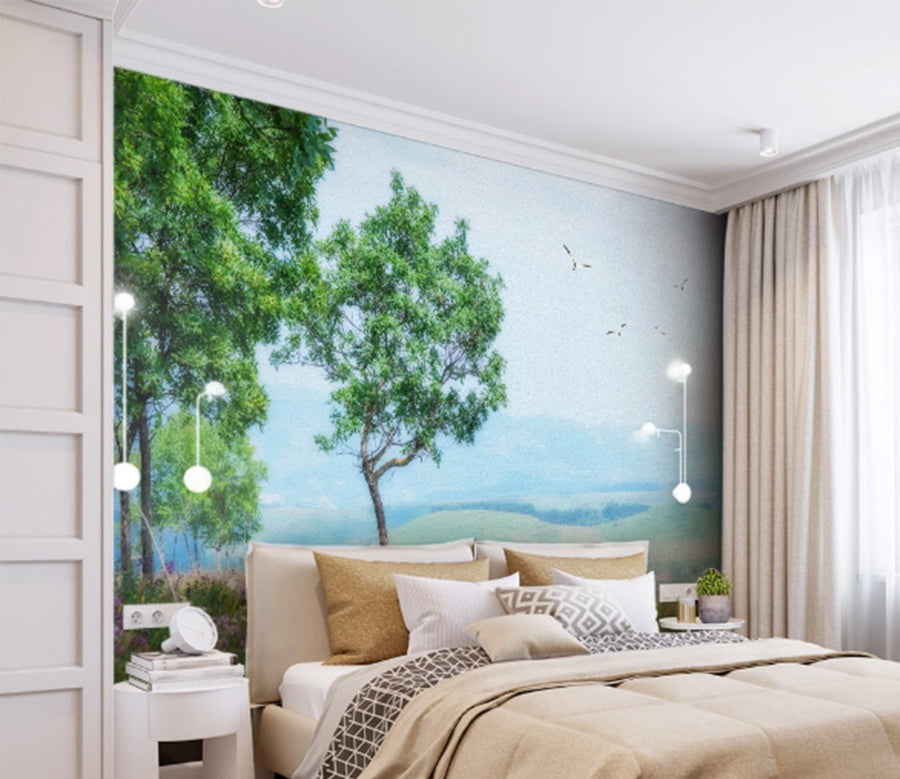 3D Tree Flowers WC1015 Wall Murals