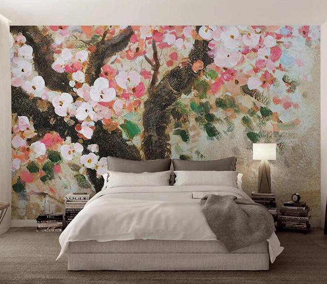 3D Colored Flowers 301 Wall Murals Wallpaper AJ Wallpaper 2 