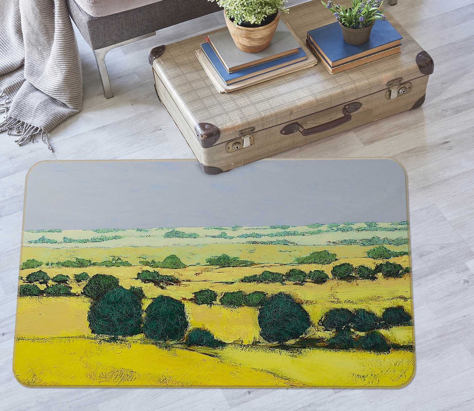 3D Next Hill 1006 Allan P. Friedlander Rug Non Slip Rug Mat