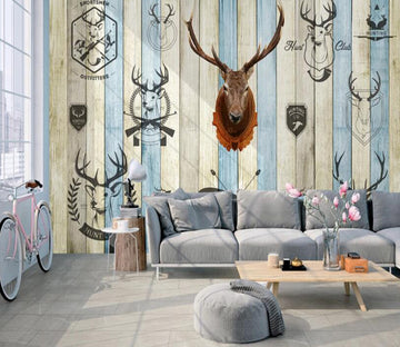 3D Serious Deer 575 Wall Murals