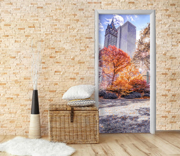 3D Trees Building 101157 Assaf Frank Door Mural