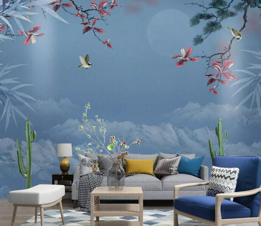 3D Bird Grove WC1578 Wall Murals