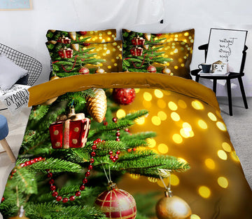3D Tree Pendant 31185 Christmas Quilt Duvet Cover Xmas Bed Pillowcases