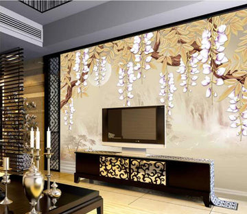 3D Lilac Tree WC504 Wall Murals