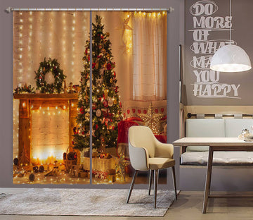3D Tree Light 53128 Christmas Curtains Drapes Xmas