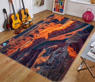 3D Mountain River 5113 Beth Sheridan Rug Non Slip Rug Mat