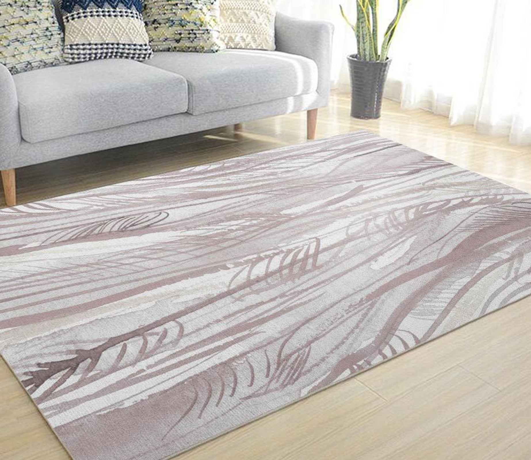 3D Light Lines WG209 Non Slip Rug Mat Mat AJ Creativity Home 