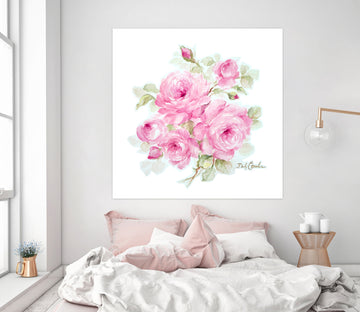 3D Pink Bouquet 082 Debi Coules Wall Sticker