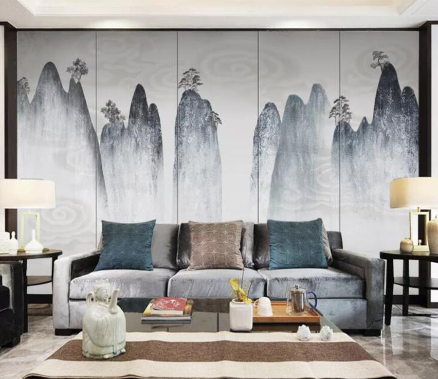 3D Cliff Tree WC2685 Wall Murals