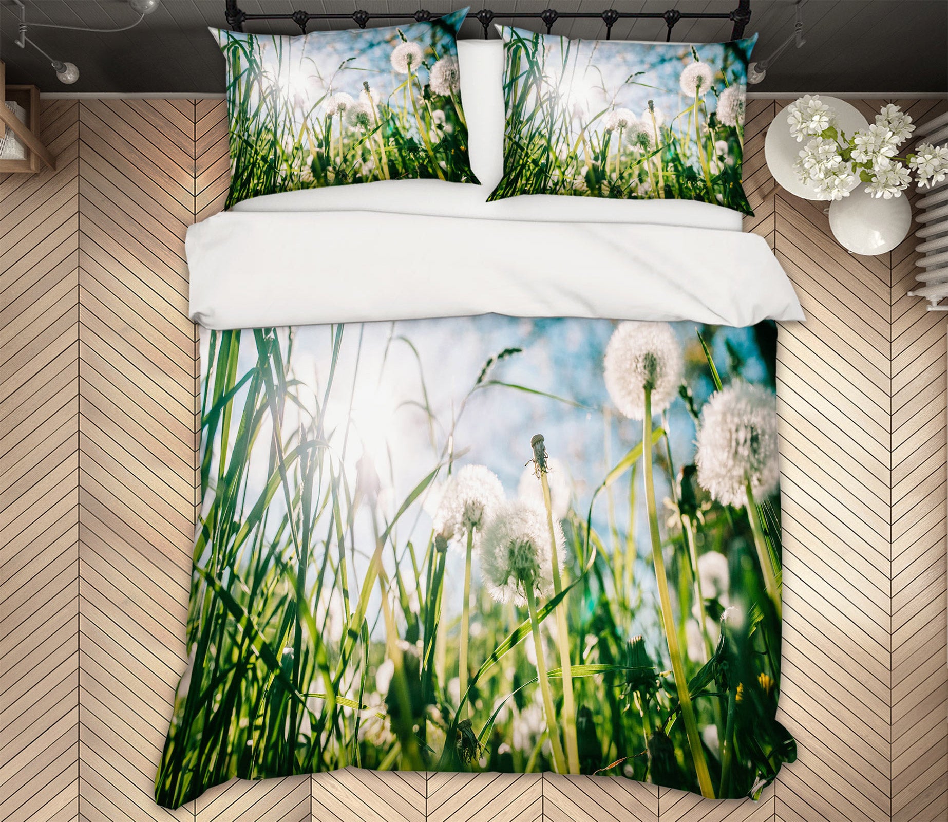 3D Dandelion Bush 67102 Bed Pillowcases Quilt