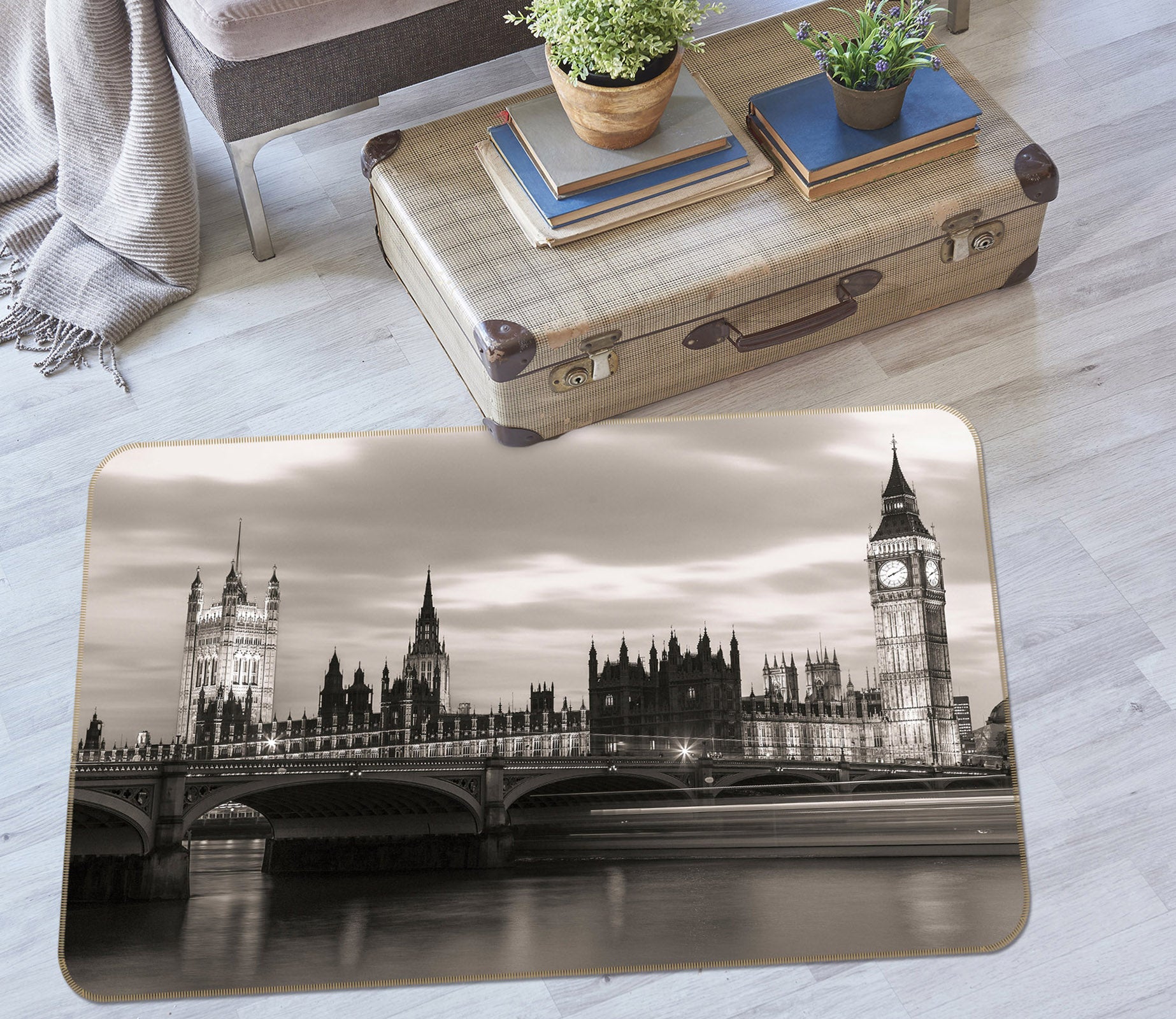 3D London Westminster 102 Assaf Frank Rug Non Slip Rug Mat