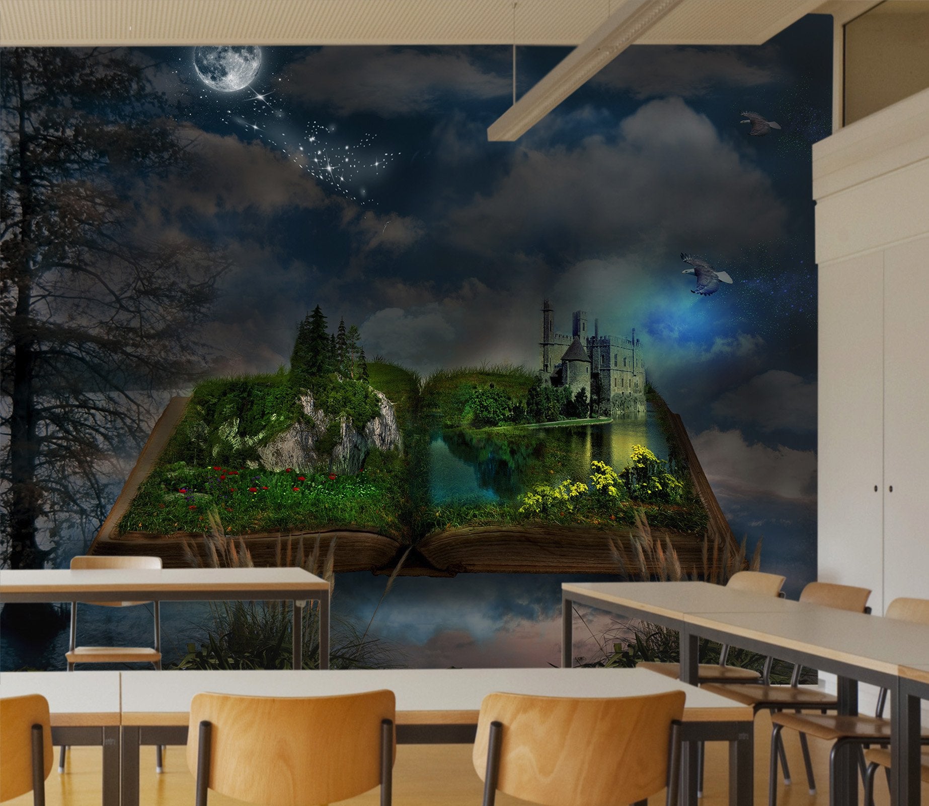 3D castle and forest 07 Wall Murals Wallpaper AJ Wallpaper 2 