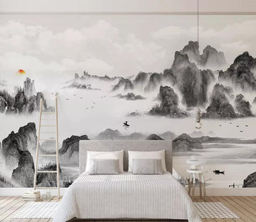 3D Natural Valley WC744 Wall Murals