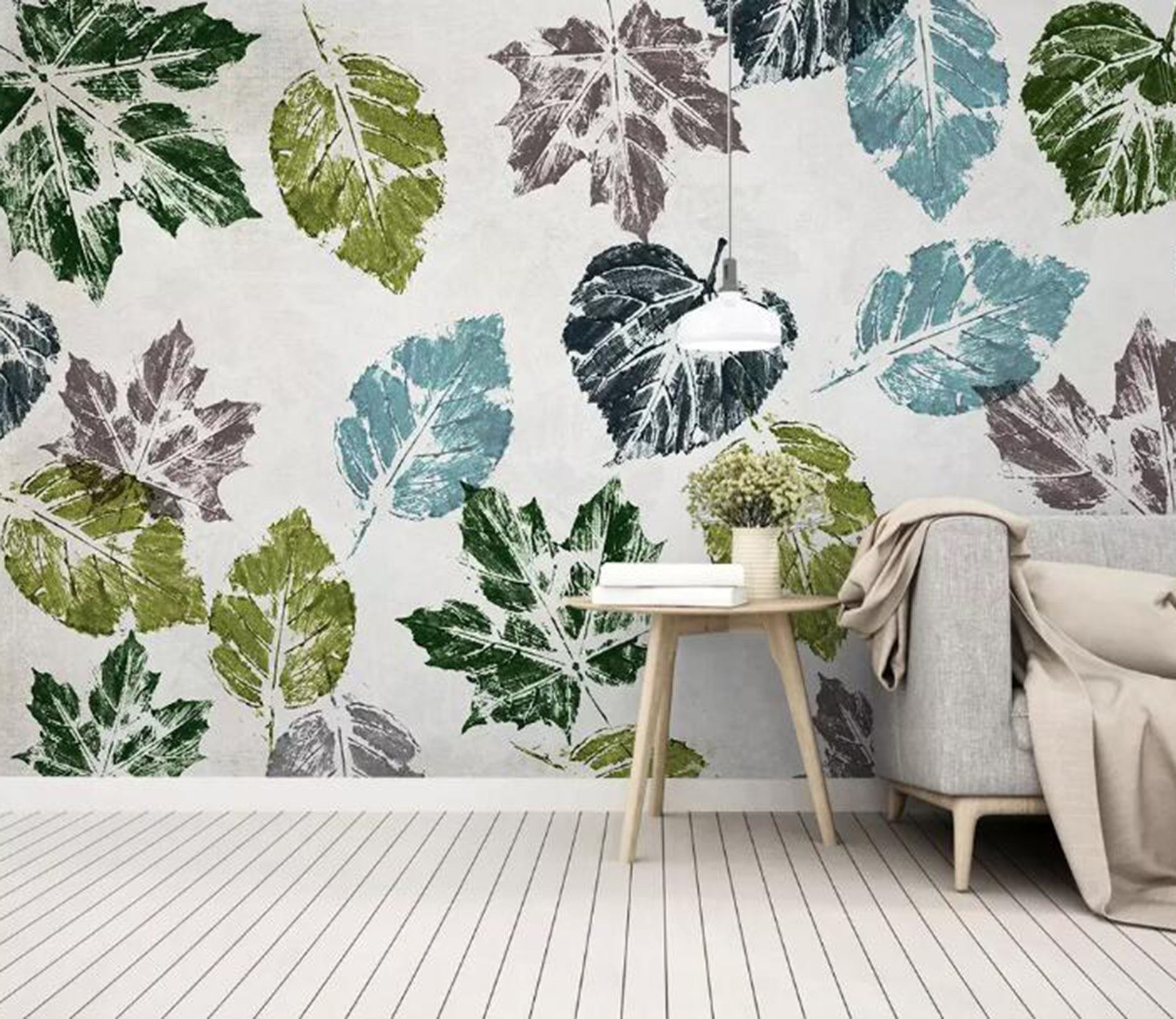 3D Colored Leaves WG84 Wall Murals Wallpaper AJ Wallpaper 2 