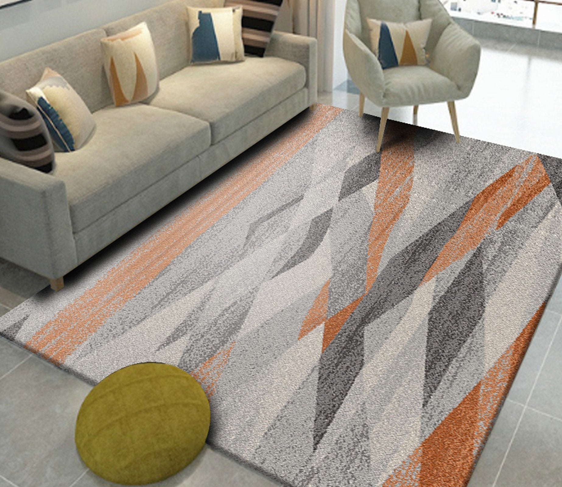 3D Modern Geometry WG057 Non Slip Rug Mat Mat AJ Creativity Home 