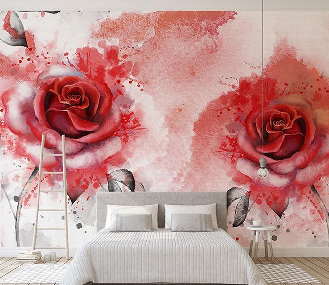 3D Rose 349 Wall Murals Wallpaper AJ Wallpaper 2 